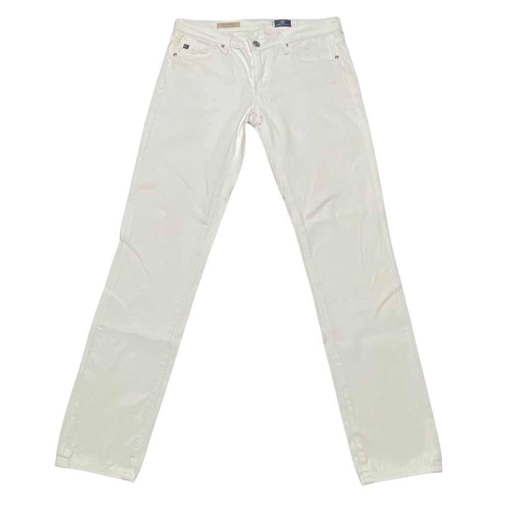 AG Adriano Goldschmied The Stevie Ankle Slim Straight Jeans White Size 26R